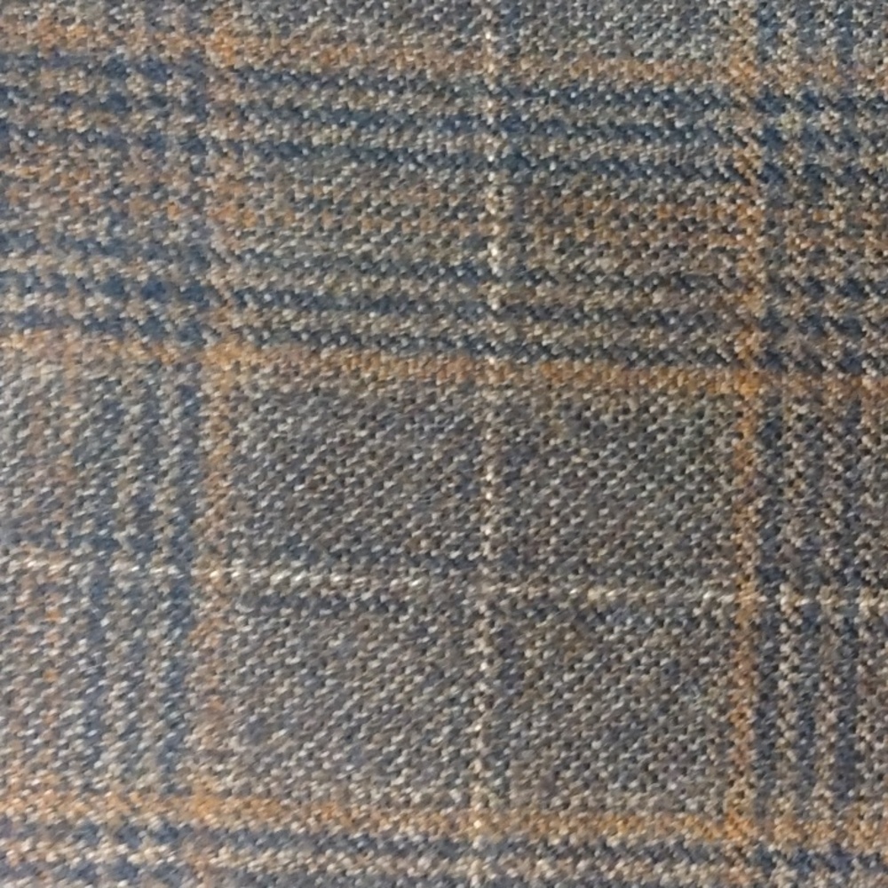 Jos. A. Bank Signature Collection Brown Wool Plaid/Glen Check Sport Jacket 42R - Picture 12 of 14